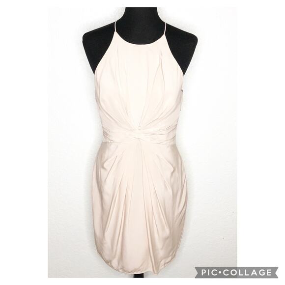 Zimmermann pale pink gathered sleeveless silk dress size 2 or US 8 - Picture 1 of 16